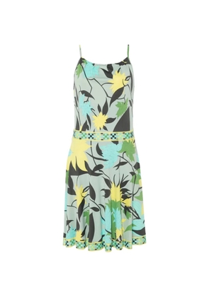 PUCCI Pre-Owned floral-print midi dress - Green