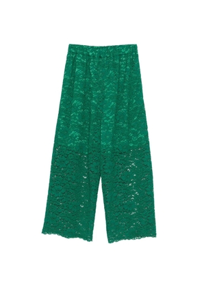 Simonetta Ravizza Crabbie lace trousers - Green