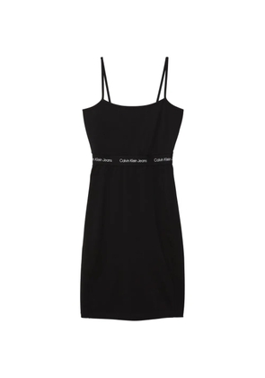 Calvin Klein logo midi dress - Black