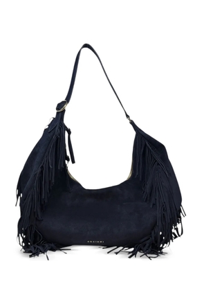 Orciani fringed hobo bag - Blue