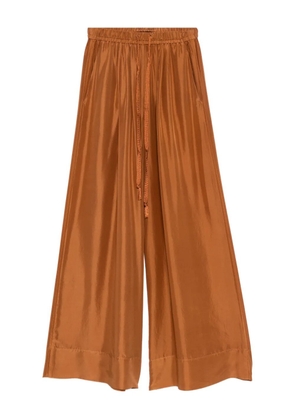 Forte Forte drawstring satin trousers - Brown