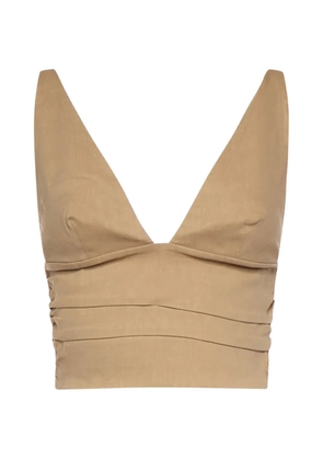 PINKO V-neck top - Neutrals