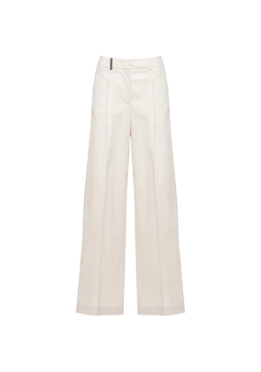 Peserico bead-detail pleated trousers - Neutrals