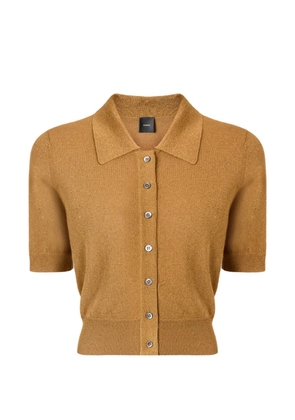 PINKO cropped short-sleeve cardigan - Neutrals