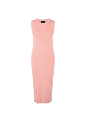 MARCCAIN ‘Knitted in Germany' ribbed midi dress - Pink