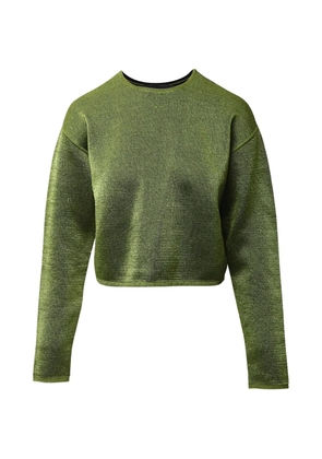 Pre-Owned Alexander Wang knitted cropped sweater - Green