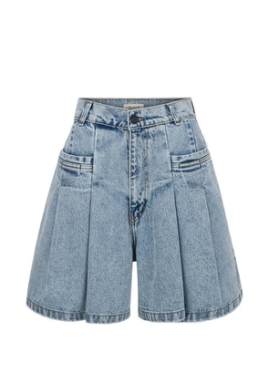 The Mannei Terron pleated shorts - Blue