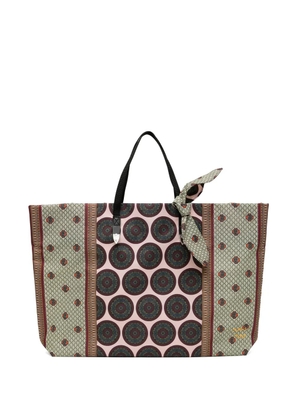 TOGA TOO removable-ribbon printed mini bag - Pink