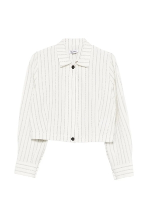 Low Classic striped jacket - White