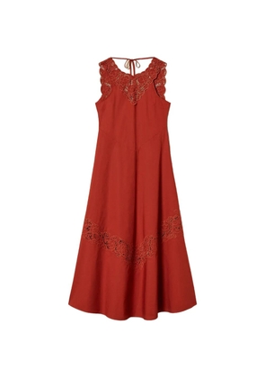 TWINSET broderie-anglaise dress - Red