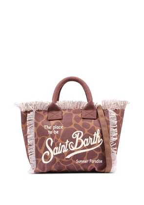 MC2 Saint Barth fringed-detail tote bag - Brown