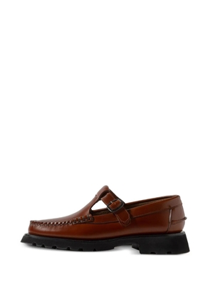 Hereu t-bar tread sole loafers - Brown