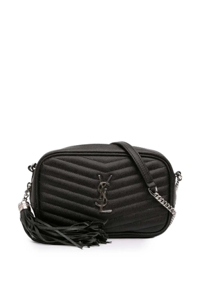 Saint Laurent Pre-Owned 2020 Mini Grain de Poudre Monogram Lou Camera Bag crossbody bag - Black