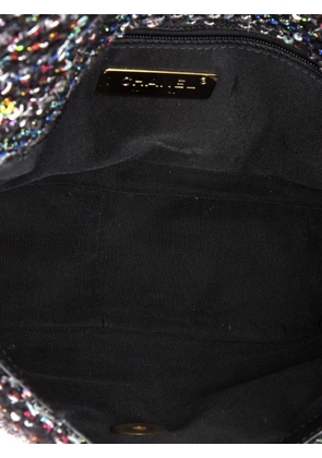 CHANEL Pre-Owned 19 Flap Bag Quilted Tweed and Sequins Medium crossbody bag - Multicolour