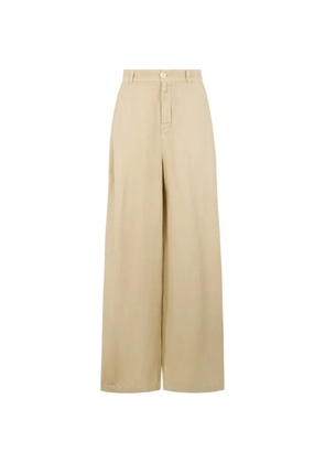 120% Lino wide-leg trousers - Neutrals