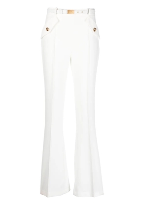 Elisabetta Franchi high-waisted tailored trousers - White