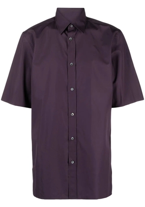 Maison Margiela four-stitch short-sleeve shirt - Purple