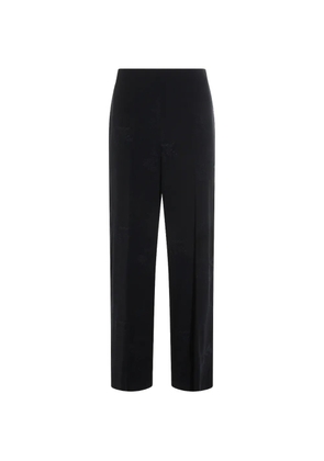 TWINSET floral-DETAIL trousers - Blue