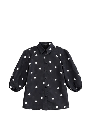 Alexis polka-dot buttoned shirt - Black