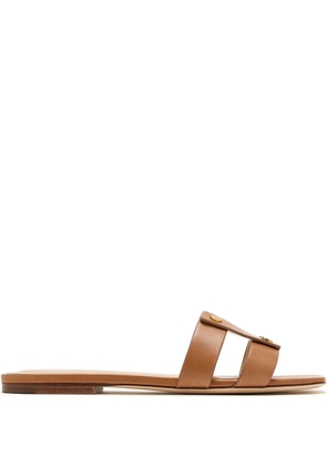Veronica Beard Via slide sandals - Brown