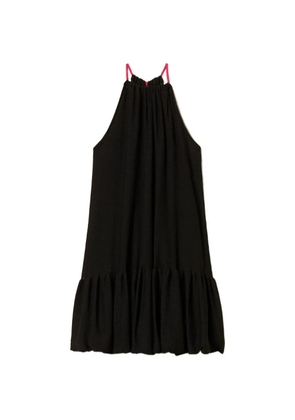 TWINSET halterneck ruffled dress - Black