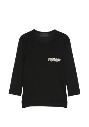 Simone Rocha embellished top - Black