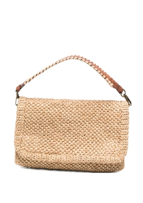 IBELIV Opera braided raffia tote bag - Neutrals