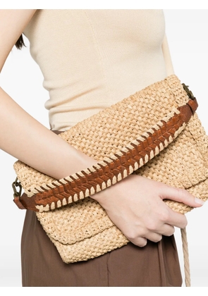 IBELIV Opera braided raffia tote bag - Neutrals