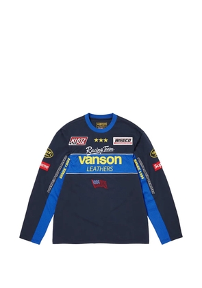 Supreme x Vanson Leathers long-sleeved T-shirt - Blue