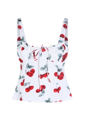 TWINSET cherry-print top - White