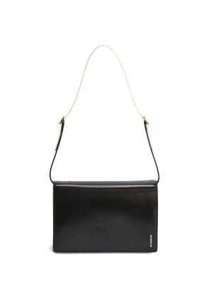 Jil Sander small File leather shoulder bag - Black
