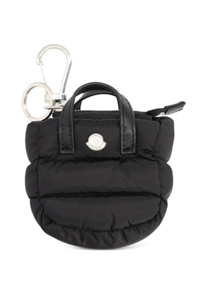 Moncler quilted keychain - Black