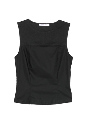 SAMSOE SAMSOE ribbed-panel vest - Black