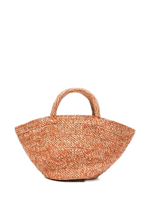 IBELIV woven raffia tote bag - Orange