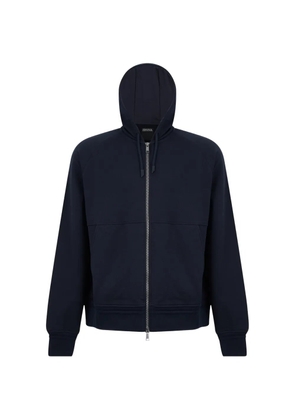 Zegna zipped hoodie - Blue