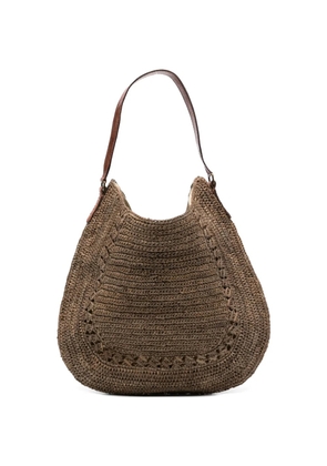 IBELIV raffia tote bag - Brown