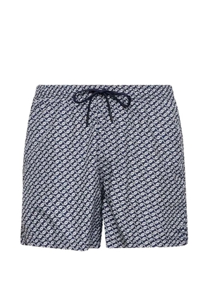 Tagliatore geometric-print swim shorts - Blue