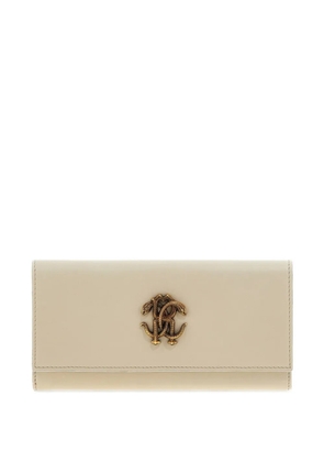 Roberto Cavalli logo wallet - Neutrals