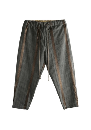 Uma Wang striped pyjama trousers - Grey