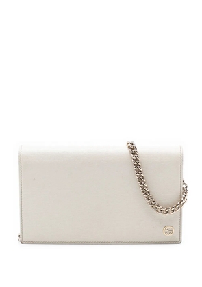 Gucci Pre-Owned 2000-2015 Leather Betty Wallet On Chain crossbody bag - White