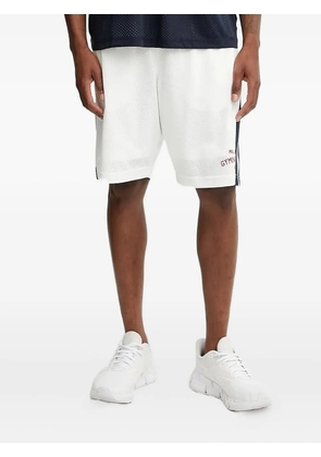 Ea7 Emporio Armani side-stripe shorts - White