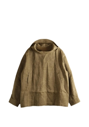 Uma Wang Justo hooded jacket - Brown