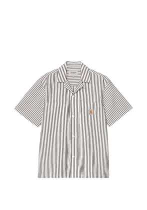 Carhartt WIP S/S Leavel striped shirt - White