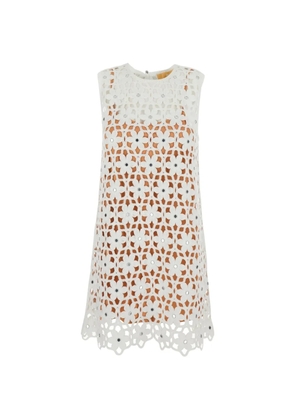 Michael Michael Kors floral appliqué dress - White