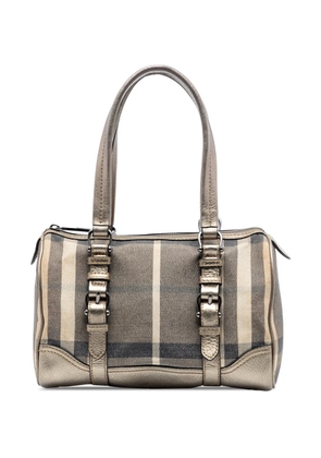 Burberry Pre-Owned 2000-2017 Smoke Check Canvas boston bag - Brown
