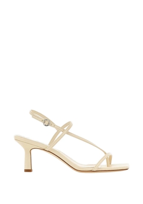 Aeyde Elise slim straps toe post sandals - Neutrals