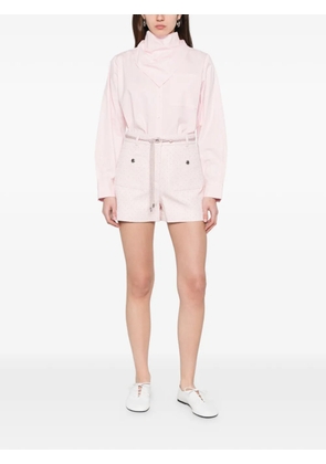 Maje chest-pocket long-sleeve shirt - Pink