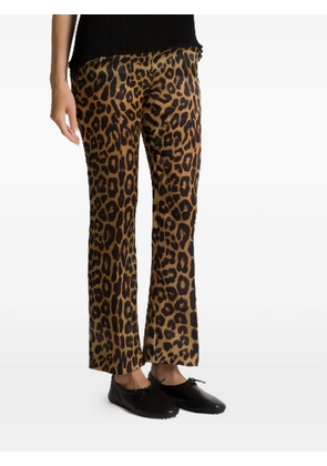 Alberta Ferretti leopard-print trousers - Brown