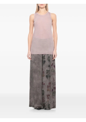 Avant Toi fine-knit tank top - Pink