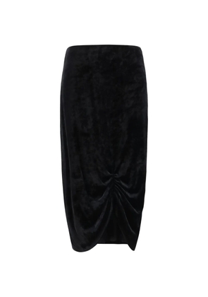 Valentino Garavani draped-detail midi skirt - Black
